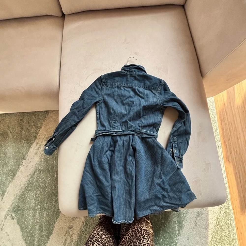Ralph Lauren Blue Denim Kids Casual Dress
